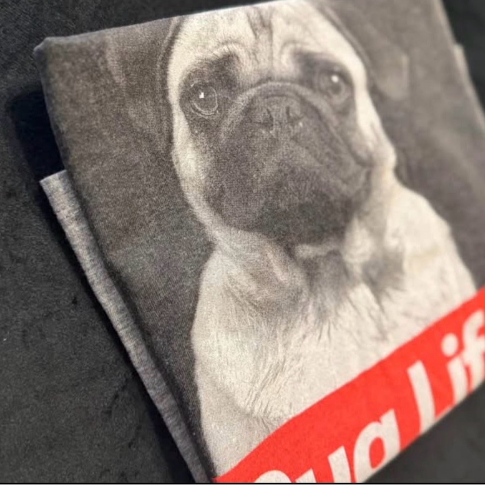 Adorable “Pug Life” Graphic T-Shirt
